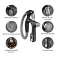 thumbnail image 2 of "2 Pinzas De Ejercicio Fortalecedor De Mano Ajustable Grips Lab.G, Negro ", 2 of 5