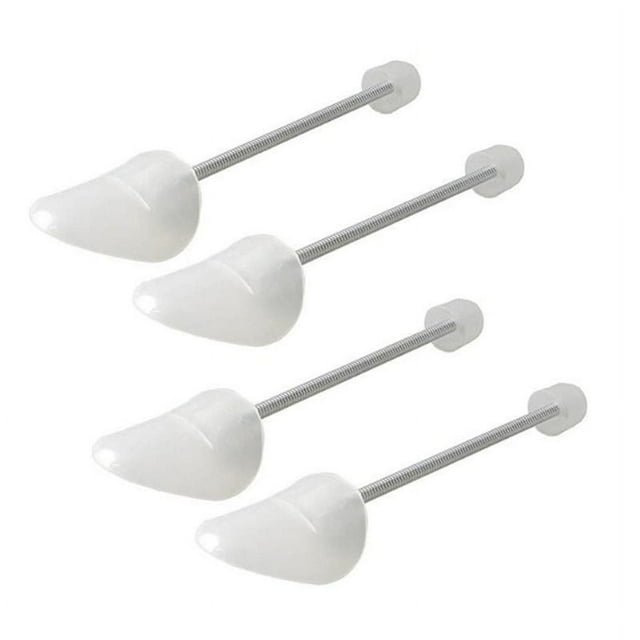 2 pares prácticos ajustables de longitud para mujer, árbol de zapatos, ensanchador de zapatos portátil, soporte moldeador de botas (transparente)