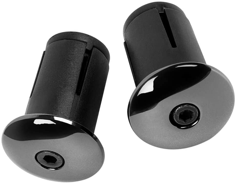 2pcs Bike Handlebar End Caps Bar End Plugs Metal Bike Handlebar Plugs