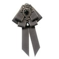 thumbnail image 4 of Segolike Bow Tie for Women Ribbon Brooch Gilrls Neck Tie ,Retro Style, Adjustable with Long Ribbon, Formal ,Fashion Necktie Brooch Pin for Wedding Teens Style I, 4 of 8