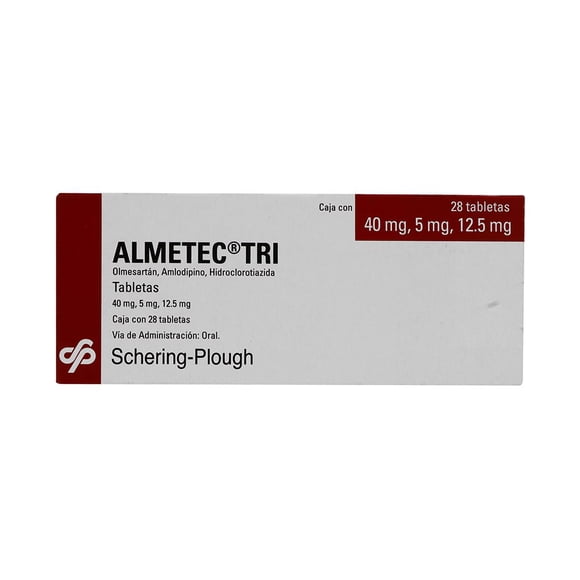Almetec Tri 40 mg/5 mg/12.5 mg 28 tabletas