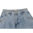 thumbnail image 6 of Women's Classic High Waisted Boyfriend Cropped Denim Jeans Loose Harem Pants, 6 of 7