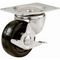 thumbnail image 1 of Shepherd 2-.50in. Rubber Wheel Swivel Plate & Side Brake Casters  9510, 1 of 1