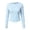 Light Blue, variant on Norvella Womens Polka Dot T Shirt Crew Neck Long Sleeve Slim Fit Stretch Casual Tee Everyday Fall Layering Top
