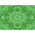 thumbnail image 1 of Ahgly Company Machine Washable Indoor Rectangle Transitional Green Area Rugs, 2' x 4', 1 of 7