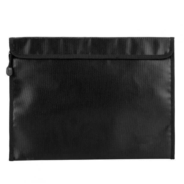 Bolsa De Documentos Ignífuga Negra, Bolsa De Documentos, Bolsa De Mantenimiento De Certificados De Dinero Para Suministros De Oficina En Casa Almacenamiento De Viaje OTVIAP Fireproof Document Bag