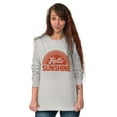thumbnail image 3 of Hello Sunshine Positive Vibes Beachy Women's Long Sleeve T Shirt Brisco Brands S, 3 of 6
