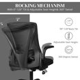 Ergonomic Mesh Home Office Chair with Flipup Armrests, Adjustable Height/Tilt, 360Degree