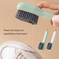 thumbnail image 4 of Moyic Dispensador de cepillo para zapatos, limpiador de limpieza de ropa para el baño del hogar, herramienta de limpieza dispensadora de Almacenamiento y organización del hogar Verde, 4 of 6