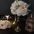 thumbnail image 4 of Guardoinrt Modern Metal Candle Tea Light Holder with Long Stand Decorative Flower Vase Gold L 1Set, 4 of 6