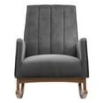 thumbnail image 5 of Modway Sway Performance Velvet Rocking Chair in Gray, 5 of 7
