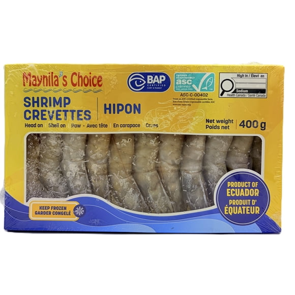 Maynila's Choice White Shrimp Hipon, Maynila's Choice White Shrimp Hipon 30- 40 400g