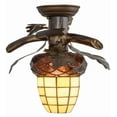 thumbnail image 6 of Meyda Tiffany 160236 Acorn Branch 13" Wide Semi-Flush Ceiling Fixture - Copper, 6 of 7