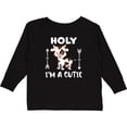 thumbnail image 3 of Inktastic I'm a Cutie White and Brown Holstein Cow with Arrows Boys or Girls Long Sleeve Toddler T-Shirt, 3 of 5