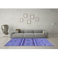 thumbnail image 3 of Ahgly Company Indoor Rectangle Abstract Blue Modern Area Rugs, 4' x 6', 3 of 4