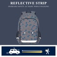 thumbnail image 5 of FORMRS Unisex School Backpack 17" Student Travel Bag with Laptop Compartment, Small Pink Flower, 5 of 7