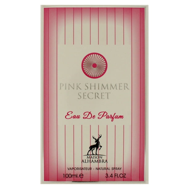 Maison Alhambra Pink Shimmer Secret Ladies EDP Spray, 3.38 oz