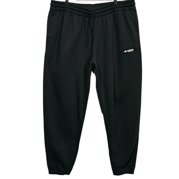 adidas Men’s French Terry Basketball Jogger Pants Size 2XLT (40x34") Dark Gray