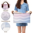 thumbnail image 5 of Yayeee Foldable Storage Basket for Shelves with Handles Set of 2 Waterproof Cloth Bins, Light Blue Gradient, 5 of 7