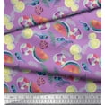 thumbnail image 3 of Soimoi Cotton Voile Fabric Fruits,Swim Ring & Goggles Summer Designs Print Sewing Fabric Yard 56 Inch Wide, 3 of 3