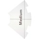 thumbnail image 1 of Plastic Triangle Quilting Ruler for Quilting Sewing Projects Sewers Women White Measurement Drawing Cutting 1Pcs, 1 of 5