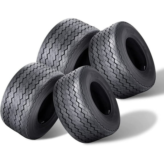 Scuff Guard Set Of 4 18X8.50-8 Golf Cart Tires 18X8.50x8 Heavy Duty 4PR Tubeless Replacement