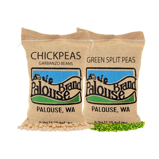 NonGMO Garbanzo Beans Green Split Peas 10 lbs Palouse Brand