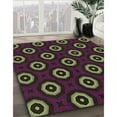 thumbnail image 3 of Ahgly Company Machine Washable Indoor Square Transitional Purple Lily Purple Area Rugs, 7' Square, 3 of 7