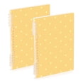 thumbnail image 2 of Haosy Orange Yellow Polka Dot Notebooks 1-subject Journal 60 Sheets A5 College Ruled Paper Detachable Ring 8.3"x5.7", 2 of 8