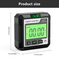 thumbnail image 4 of Digital Angle Finder Tool Electronic Level Tool with LCD Bubble Level Magnetic Base for Woodworking Construction Machinery, 4 of 9