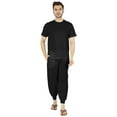 thumbnail image 1 of Inkmeso SolidPajama Set For Mens Short Sleeve Sleepwear Round NeckNightwearPj Set, 1 of 7