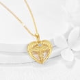 thumbnail image 3 of 14k Solid Gold Nurse Necklace for Women Real Gold Stethoscope Nursing Jewelry Gift, 3 of 10