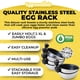 thumbnail image 5 of Inserto para escalfar huevos Eggssentials de acero inoxidable, 6 tazas, 5 of 7
