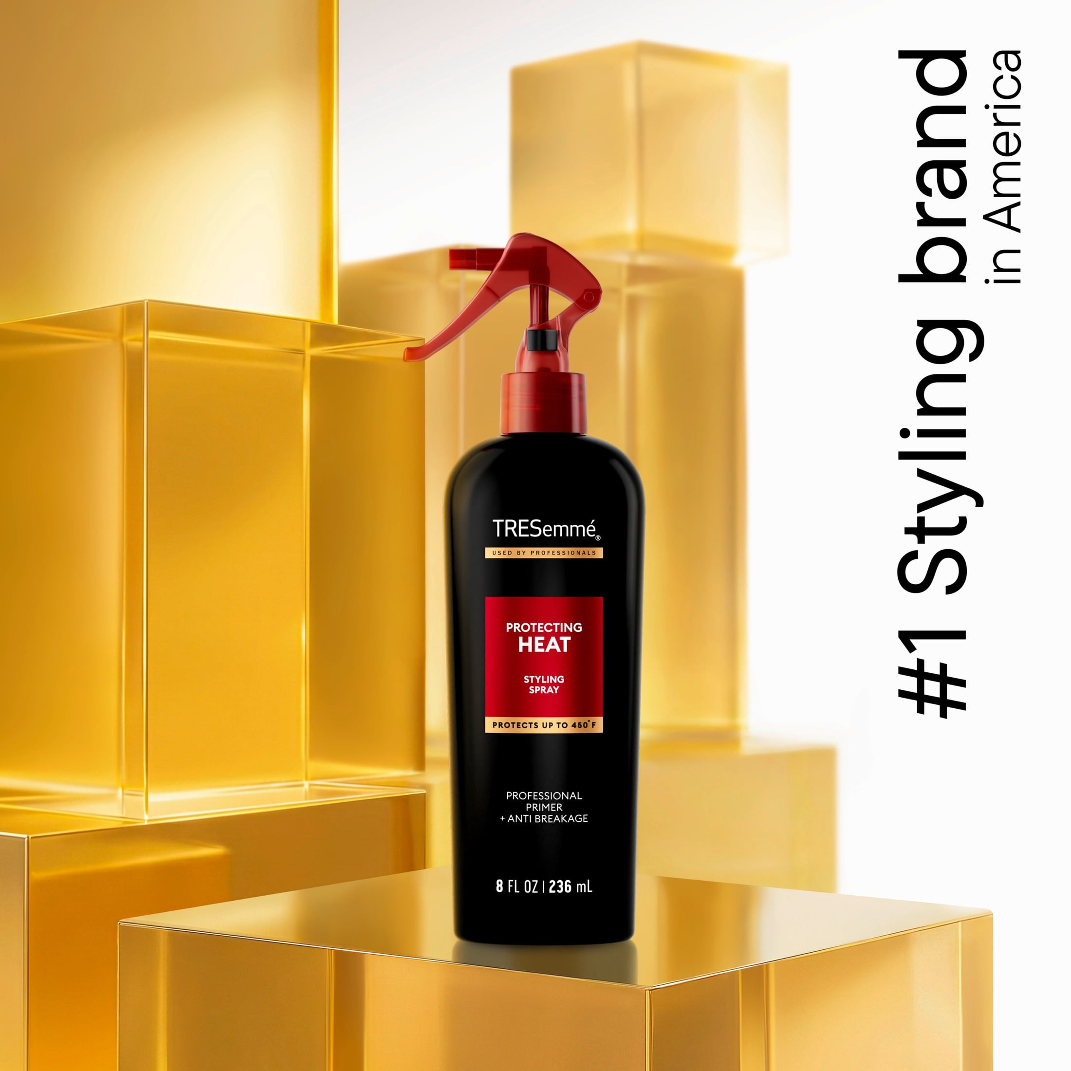 (2 pack) Tresemme Styling Spray for Controlling Frizz & Reducing Breakage Protecting Heat with Protection up to 450°, 8 Fl oz