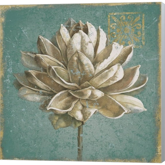 Seed Pod I no Words Turquoise by Beth Grove, Canvas Wall Art