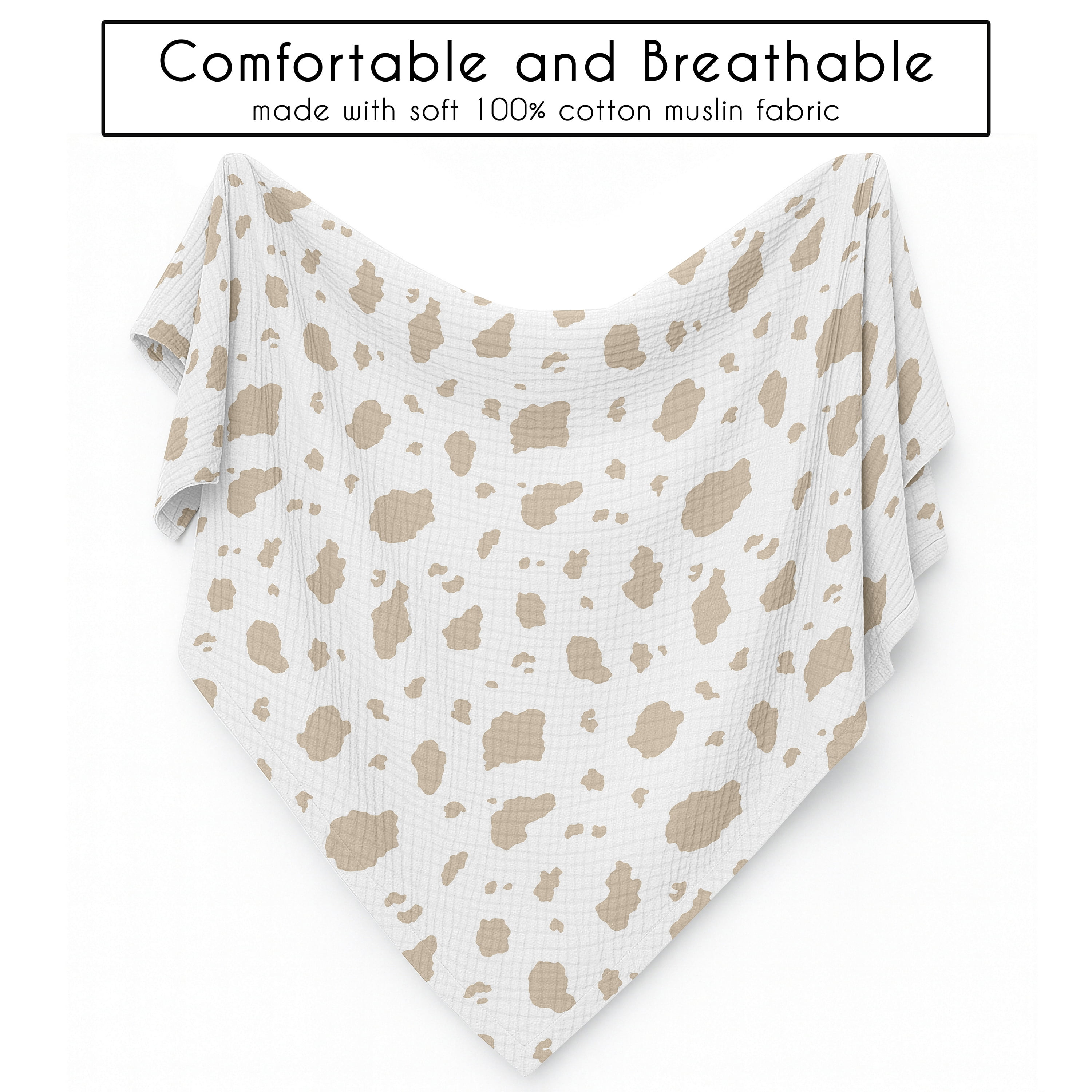 Sweet Jojo Designs Wild West Cowboy Boy 2 Pack 100% Cotton Muslin Baby Swaddle Receiving Blankets
