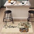 thumbnail image 4 of Fall Door Mat Outside,Pumpkin Eucalyptus Welcome Mat for Front Door,Thanksgiving Autumn Indoor Outdoor Non-Slip Rugs,Fall Doormat for Farmhouse Home Porch Decorations (Brown 30" x 17"), 4 of 5