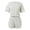 97Grey290, variant on MEZZALL Women Pajama Sets Striped Loose O-Neck Short Sleeve T-Shirts Shorts Suit Fashionable Home Wear Versatile Sleepwear