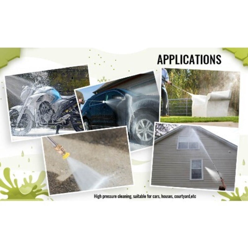 Portable Cordless Pressure Washer Gun, Battery Operated High Pressure Power Car Wash Detailing Cleaner Kit with 6-in-1 Nozzle, Foam Cannon for Auto