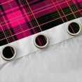 thumbnail image 4 of Castle Fairy Checkered Blackout Curtains Set of 2 (52x84 Each),Stripes Window Curtains, 4 of 6