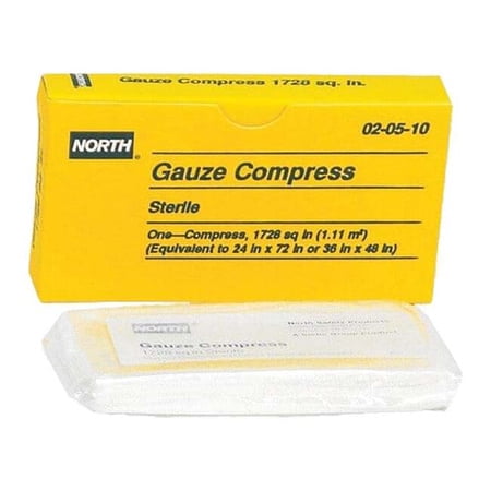 Gauze Compress, Sterile, White, Unitized 020510