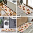 thumbnail image 6 of Red Mushroom Flower Light Pattern Kitchen Rug Mat,Kitchen Runner Rugs Non Skid Washable,Decorative Kitchen Floor Mats for Kitchen,Sink,Laundry,17"x47.2", 6 of 7
