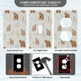 thumbnail image 3 of Yayeee Duplex Wall Plate 1-Gang 4.5"x2.7" Home Receptacle Light Switch Decorative Outlet Cover, Gray Bears, 3 of 7
