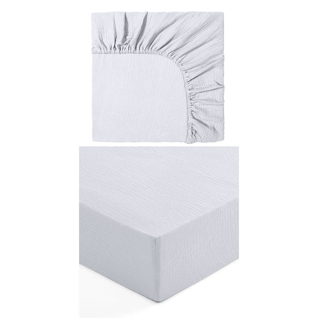 HOJA DE CUNA AJUSTADA, HOJA DE COLCHON DE CUNA DE CUIDADOS FÁCLES DE ALGODÓN PURO LAVABLE PARA COLCHÓN DE CAMA para Niños Pequeños