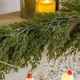 thumbnail image 5 of Gmogad 6/9ft Realistic Artificial Pine Garland - Dense PVC Christmas Vines for Fireplace, Fence, Balcony - Bendable Needle Rattan Decor for Wedding, Holiday Home Decoration, 5 of 6