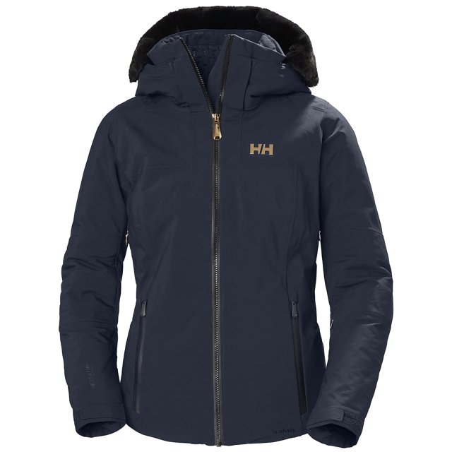Helly-Hansen Womens Verbier Infinity Waterproof Sustainable Ski Jacket, 597 Navy, Small