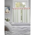 thumbnail image 3 of Red Poppy Flowers Bathroom Window Curtain, Spring Floral Lines Minimalist Green Light Filtering Coffee Kitchen Curtains, Bedroom Living Room Curtains 2 Panel 84"x45", 3 of 6