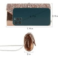 thumbnail image 6 of Women Sequins Evening Clutch Envelope Flap Handbag Chain Strap Crossbody Bag, 6 of 6