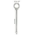 thumbnail image 2 of Uxcell M6 x 100mm Lifting Shoulder Eye Bolt Stainless Steel Lifting Ring Threaded Eyebolt with Nuts and Washers 3Pcs, 2 of 6