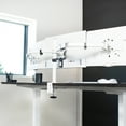 thumbnail image 4 of VIVO White Triple Monitor Mount, Articulating Stand for 3 Screens up to 24", 4 of 8